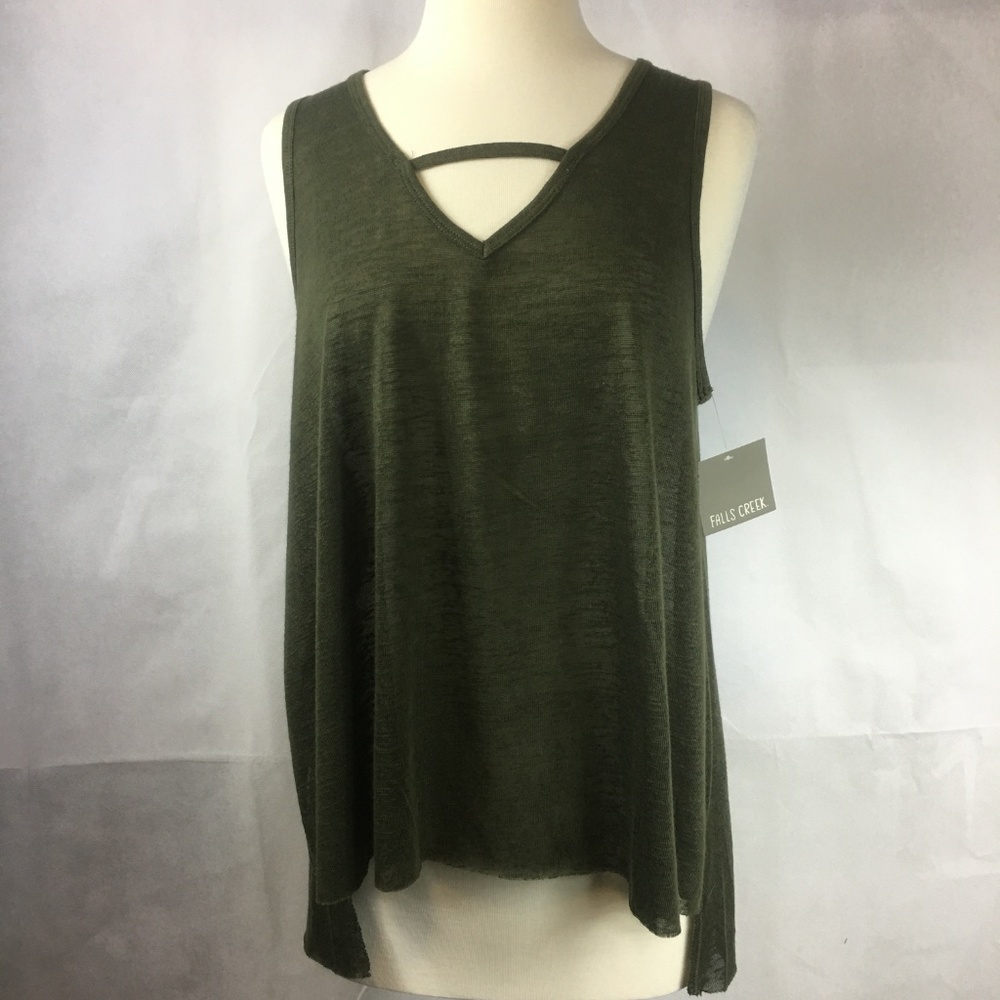 Sleeveless Green Top